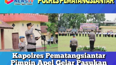 Kapolres Pematangsiantar Pimpin Apel Gelar Pasukan Operasi Ketupat Toba 2025