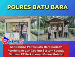 Sat Binmas Polres Batu Bara Berikan Pembinaan dan Cooling System kepada Satpam PT Perkebunan Buana Petatal