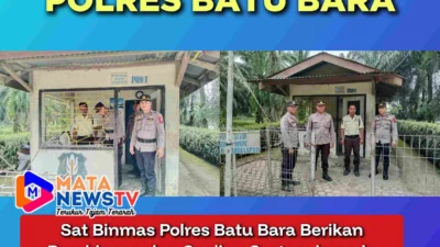 Sat Binmas Polres Batu Bara Berikan Pembinaan dan Cooling System kepada Satpam PT Perkebunan Buana Petatal