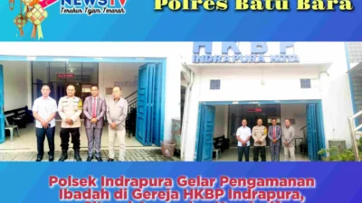 Polsek Indrapura Gelar Pengamanan Ibadah di Gereja HKBP Indrapura, Situasi Aman dan Kondusif