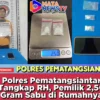 Polres Pematangsiantar Tangkap RH, Pemilik 2,50 Gram Sabu di Rumahnya