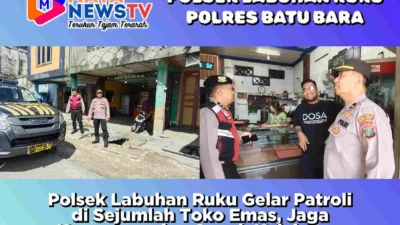 Polsek Labuhan Ruku Gelar Patroli di Sejumlah Toko Emas, Jaga Keamanan dan Cegah Kejahatan