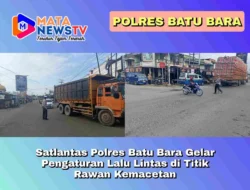Satlantas Polres Batu Bara Gelar Pengaturan Lalu Lintas di Titik Rawan Kemacetan