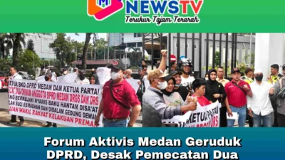Forum Aktivis Medan Geruduk DPRD, Desak Pemecatan Dua Anggota Dewan yang Adu Jotos