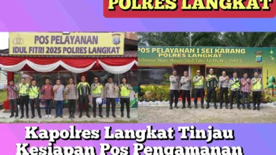 Kapolres Langkat Tinjau Kesiapan Pos Pengamanan Operasi Ketupat Toba 2025