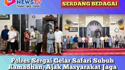 Polres Sergai Gelar Safari Subuh Ramadhan, Ajak Masyarakat Jaga Kondusifitas Jelang Lebaran