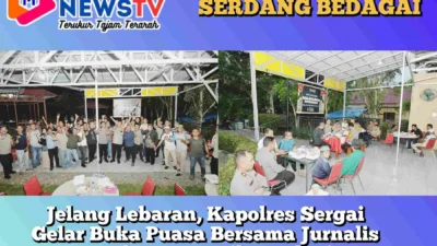 Jelang Lebaran, Kapolres Sergai Gelar Buka Puasa Bersama Jurnalis untuk Pererat Silaturahmi