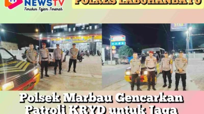 Polsek Marbau Gencarkan Patroli KRYD untuk Jaga Keamanan Selama Ramadan