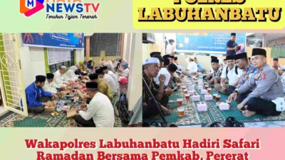 Wakapolres Labuhanbatu Hadiri Safari Ramadan Bersama Pemkab, Pererat Kebersamaan dengan Masyarakat