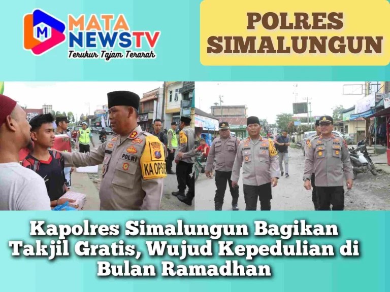 Kapolres Simalungun Bagikan Takjil Gratis, Wujud Kepedulian di Bulan Ramadhan