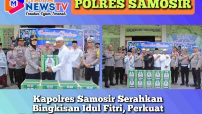 Kapolres Samosir Serahkan Bingkisan Idul Fitri, Perkuat Kebersamaan dengan Masyarakat