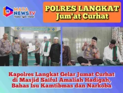 Kapolres Langkat Gelar Jumat Curhat di Masjid Saiful Amaliah Hadigah, Bahas Isu Kamtibmas dan Narkoba