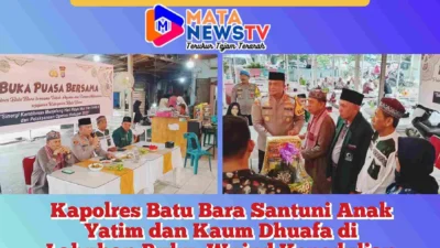 Kapolres Batu Bara Santuni Anak Yatim dan Kaum Dhuafa di Labuhan Ruku, Wujud Kepedulian di Bulan Ramadhan