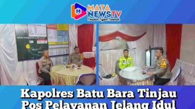 Kapolres Batu Bara Tinjau Pos Pelayanan Jelang Idul Fitri 1446 H