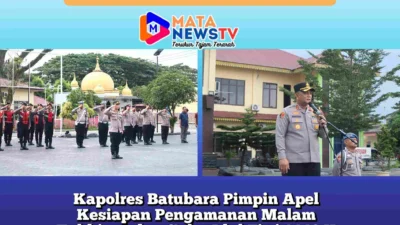 Kapolres Batubara Pimpin Apel Kesiapan Pengamanan Malam Takbiran dan Salat Idul Fitri 1446 H