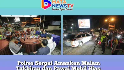 Polres Sergai Amankan Malam Takbiran dan Pawai Mobil Hias, Pastikan Arus Lalu Lintas Lancar