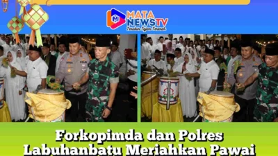 Forkopimda dan Polres Labuhanbatu Meriahkan Pawai Takbiran Idul Fitri 1446 H