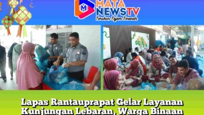 Lapas Rantauprapat Gelar Layanan Kunjungan Lebaran, Warga Binaan dan Keluarga Terharu