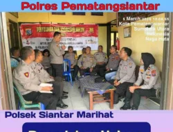 Kasikum Polres Pematangsiantar Pimpin Penyuluhan Hukum di Polsek Siantar Marihat