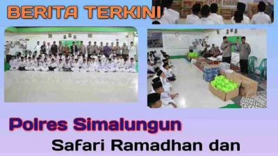 Polres Simalungun Gelar Bakti Sosial dan Safari Ramadhan di Pondok Pesantren Dzhunnurain