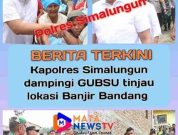 Kapolres Simalungun dampingi Gubernur Sumut Bobby Nasution Tinjau Lokasi Banjir Bandang