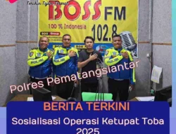 Satlantas Polres Pematangsiantar Sosialisasikan Operasi Ketupat Toba 2025 Melalui Radio