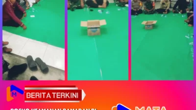 Posko Keamanan Ramadan di Klumpang Kebun: Sinergi Pemerintah Desa, TNI, dan Polri untuk Cegah Kejahatan Jalanan
