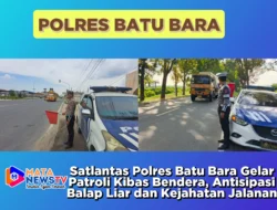 Satlantas Polres Batu Bara Gelar Patroli Kibas Bendera, Antisipasi Balap Liar dan Kejahatan Jalanan