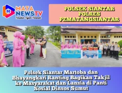 Polsek Siantar Martoba dan Bhayangkari Ranting Bagikan Takjil ke Masyarakat dan Lansia di Panti Sosial Dinsos Sumut