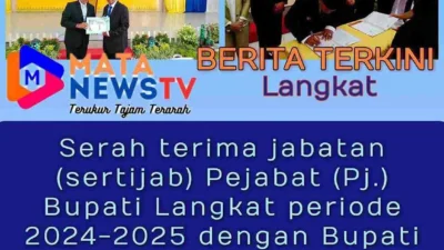 Serah Terima Jabatan Pj. Bupati Langkat dengan Bupati Langkat periode 2025 — 2030 Berjalan Khidmat