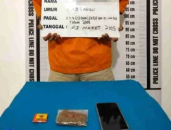 IS (58) diringkus Satnarkoba Polres Pematangsiantar atas Kepemilikan Ganja seberat 10,41 Gram