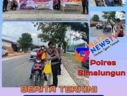 Sat Samapta Polres Simalungun Bagikan Takjil untuk Masyarakat di Bulan Ramadhan
