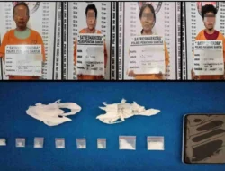  4 (Empat) Pengedar Sabu dibekuk, Barang Bukti 3,63 Gram Sabu diamankan