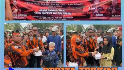 Ketua PAC PP Hamparan Perak Kembali Berbagi Takjil di Bulan Suci Ramadan