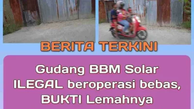 Gudang BBM Solar ILEGAL beroperasi bebas, BUKTI Lemahnya Penegakan Hukum di SUMATERA UTARA