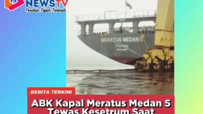 ABK Kapal Meratus Medan 5 Tewas Kesetrum Saat Mengelas di Ruang Mesin