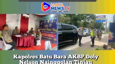 Kapolres Batu Bara AKBP Doly Nelson Nainggolan Tinjau Kesiapan Pos PAM III Desa Durian