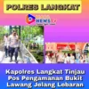 Kapolres Langkat Tinjau Pos Pengamanan Bukit Lawang Jelang Lebaran