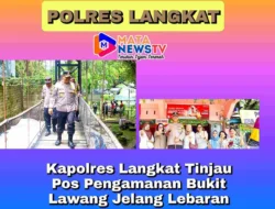 Kapolres Langkat Tinjau Pos Pengamanan Bukit Lawang Jelang Lebaran