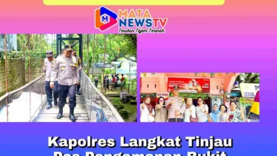 Kapolres Langkat Tinjau Pos Pengamanan Bukit Lawang Jelang Lebaran
