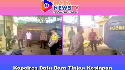 Kapolres Batu Bara Tinjau Kesiapan Kendaraan Dinas Operasional