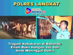 Tragedi Kebakaran di Bahorok: Enam Ruko Hangus, Ibu dan Anak Meninggal Dunia