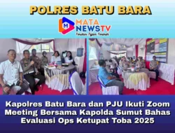 Kapolres Batu Bara dan PJU Ikuti Zoom Meeting Bersama Kapolda Sumut Bahas Evaluasi Ops Ketupat Toba 2025