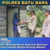 Polsek Medang Deras Salurkan Bantuan Sosial kepada Warga Kurang Mampu