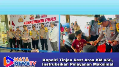 Kapolri Tinjau Rest Area KM 456, Instruksikan Pelayanan Maksimal dan Pengaturan Arus Balik Lebaran
