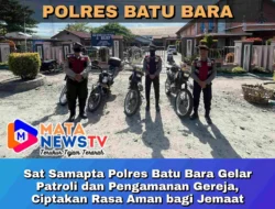 Sat Samapta Polres Batu Bara Gelar Patroli dan Pengamanan Gereja, Ciptakan Rasa Aman bagi Jemaat