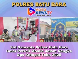 Sat Samapta Polres Batu Bara Gelar Patroli Mobile dalam Rangka Ops Ketupat Toba 2025
