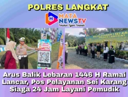 Arus Balik Lebaran 1446 H Ramai Lancar, Pos Pelayanan Sei Karang Siaga 24 Jam Layani Pemudik