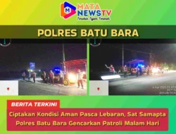 Ciptakan Kondisi Aman Pasca Lebaran, Sat Samapta Polres Batu Bara Gencarkan Patroli Malam Hari