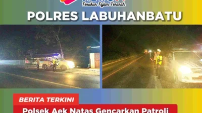 Polsek Aek Natas Gencarkan Patroli Blue Light, Wujud Nyata Hadirnya Polisi di Tengah Masyarakat